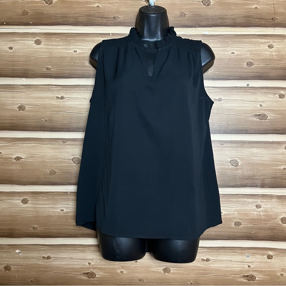 5/$20 Elle women sleeves black blouse‎ size small